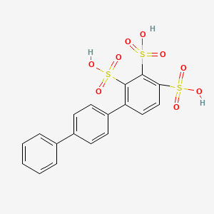 4-(4-Phenylphenyl)benzene-1,2,3-trisulfonic acid