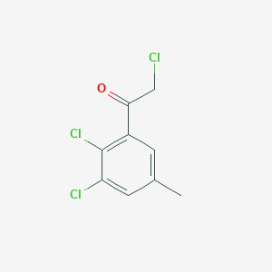molecular formula C9H7Cl3O B1411295 2',3'-Dichloro-5'-methylphenacyl chloride CAS No. 1806347-83-0