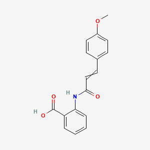 2-[[3-(4-Methoxyphenyl)-1-oxoprop-2-enyl]amino]benzoic acid