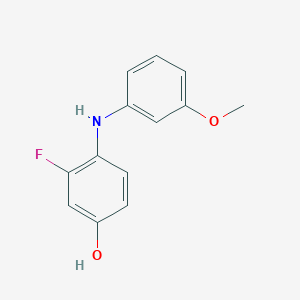 molecular formula C13H12FNO2 B14112989 3-Fluoro-4-(3-methoxyanilino)phenol 