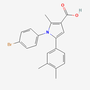 1-(4-bromophenyl)-5-(3,4-dimethylphenyl)-2-methyl-1H-pyrrole-3-carboxylic acid