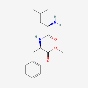 methyl (2R)-2-[[(2R)-2-amino-4-methylpentanoyl]amino]-3-phenylpropanoate