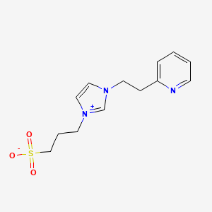 1-[2-(pyridin-2-yl)ethyl]-3-(3-sulfonatopropyl)-1H-imidazol-3-ium