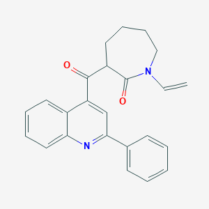 3-[(2-Phenylquinolin-4-yl)carbonyl]-1-vinylazepan-2-one