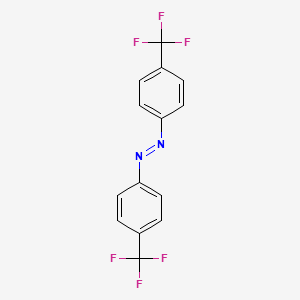 molecular formula C14H8F6N2 B14113111 1,2-Bis(4-(trifluoromethyl)phenyl)diazene 