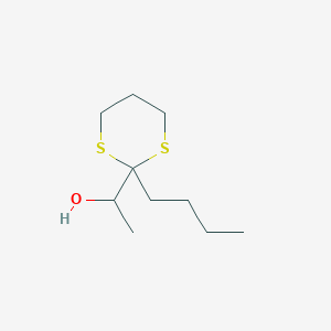 1-(2-Butyl-1,3-dithian-2-yl)ethan-1-ol