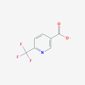 molecular formula C7H3F3NO2- B14113158 6-(Trifluoromethyl)pyridine-3-carboxylate 