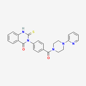 3-[4-(4-pyridin-2-ylpiperazine-1-carbonyl)phenyl]-2-sulfanylidene-1H-quinazolin-4-one