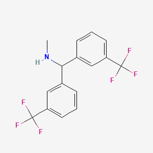 {Bis[3-(trifluoromethyl)phenyl]methyl}(methyl)amine