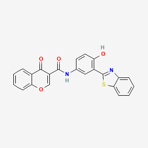 N-(3-(benzo[d]thiazol-2-yl)-4-hydroxyphenyl)-4-oxo-4H-chromene-3-carboxamide