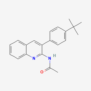 N-[3-(4-tert-butylphenyl)quinolin-2-yl]acetamide