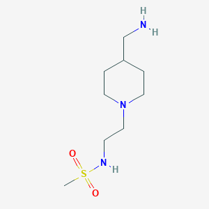 N-{2-[4-(aminomethyl)piperidin-1-yl]ethyl}methanesulfonamide