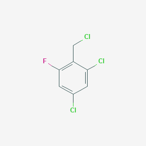 molecular formula C7H4Cl3F B1411328 2,4-Dichloro-6-fluorobenzyl chloride CAS No. 1806302-63-5