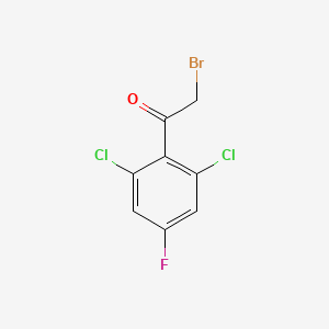 molecular formula C8H4BrCl2FO B1411331 2',6'-Dichloro-4'-fluorophenacyl bromide CAS No. 1806276-74-3