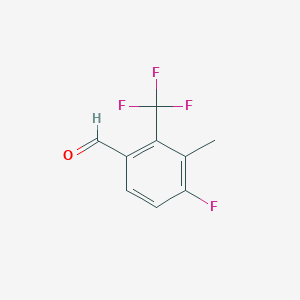 4-Fluoro-3-methyl-2-(trifluoromethyl)benzaldehyde