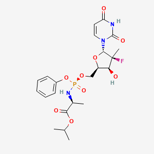 (S)-isopropyl 2-(((S)-(((2R,3S,4S,5S)-5-(2,4-dioxo-3,4-dihydropyriMidin-1(2H)-yl)-4-fluoro-3-hydroxy-4-Methyltetrahydrofuran-2-yl)Methoxy)(phenoxy)phosphoryl)aMino)propanoate