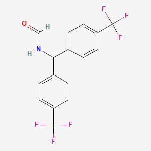 molecular formula C16H11F6NO B14113358 N-(Bis(4-(trifluoromethyl)phenyl)methyl)formamide 