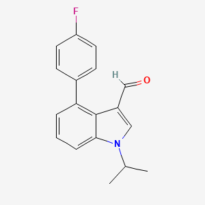 4-(4-fluorophenyl)-1-isopropyl-1H-indole-3-carbaldehyde