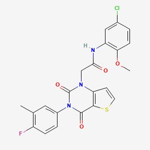 N-(5-chloro-2-methoxyphenyl)-2-[3-(4-fluoro-3-methylphenyl)-2,4-dioxo-3,4-dihydrothieno[3,2-d]pyrimidin-1(2H)-yl]acetamide