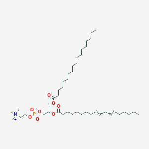 molecular formula C44H84NO8P B14113385 (2-Octadeca-9,12-dienoyloxy-3-octadecanoyloxypropyl) 2-(trimethylazaniumyl)ethyl phosphate 