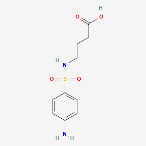 molecular formula C10H14N2O4S B14113414 4-[(4-Aminobenzene-1-sulfonyl)amino]butanoic acid CAS No. 457942-90-4