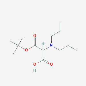 molecular formula C13H25NO4 B14113419 2-(Dipropylamino)-3-[(2-methylpropan-2-yl)oxy]-3-oxopropanoic acid 