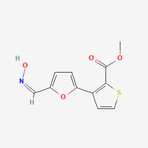 (E)-methyl 3-(5-((hydroxyimino)methyl)furan-2-yl)thiophene-2-carboxylate