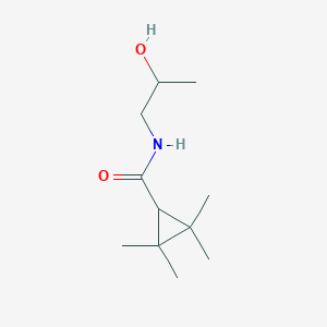 N-(2-Hydroxypropyl)-2-2-3-3-tetramethylcyclopropane-1-carboxamide