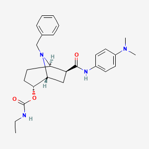 CarbaMic acid, N-ethyl-, (1R,2R,5R,6S)-6-[[[4-(diMethylaMino)phenyl]aMino]carbonyl]-8-(phenylMethyl)-8-azabicyclo[3.2.1]oct-2-yl ester