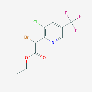 Ethyl 2-bromo-2-[3-chloro-5-(trifluoromethyl)-2-pyridyl]acetate