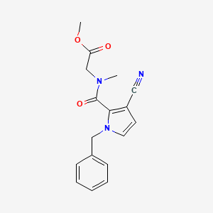 methyl 2-(1-benzyl-3-cyano-N-methyl-1H-pyrrole-2-carboxamido)acetate