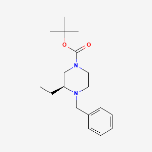 (S)-tert-butyl 4-benzyl-3-ethylpiperazine-1-carboxylate