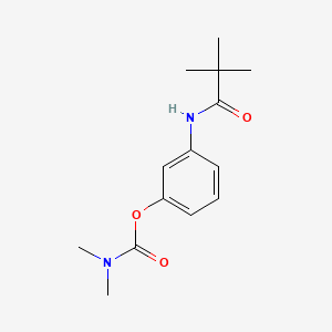 molecular formula C14H20N2O3 B14113511 3-Pivalamidophenyl dimethylcarbamate 