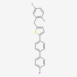 2-(4'-Fluoro-[1,1'-biphenyl]-4-yl)-5-(5-iodo-2-methylbenzyl)thiophene