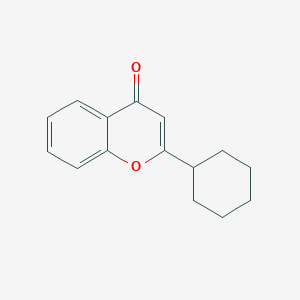 molecular formula C15H16O2 B14113566 2-Cyclohexyl-4H-1-benzopyran-4-one CAS No. 6190-73-4