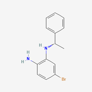 molecular formula C14H15BrN2 B1411359 (2-Amino-5-bromophenyl)[(1S)-1-phenylethyl]amine CAS No. 1416336-89-4