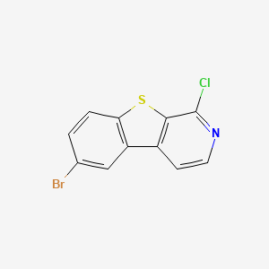 molecular formula C11H5BrClNS B1411360 6-Bromo-1-chloro[1]benzothieno[2,3-c]pyridine CAS No. 1235872-86-2