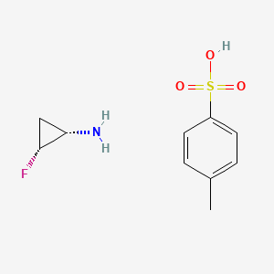 molecular formula C10H14FNO3S B1411365 (1S,2R)-2-Fluorocyclopropanamine 4-methylbenzenesulfonate CAS No. 185225-84-7