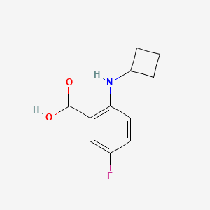 molecular formula C11H12FNO2 B1411367 2-(Cyclobutylamino)-5-fluorobenzoic acid CAS No. 1593887-47-8