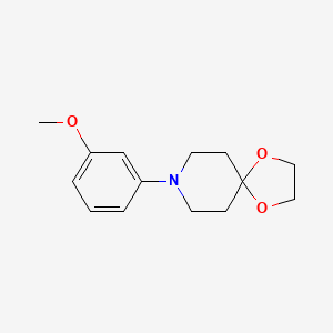 molecular formula C14H19NO3 B14113693 8-(3-Methoxyphenyl)-1,4-dioxa-8-azaspiro[4.5]decane 