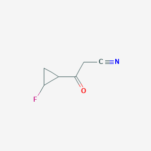 molecular formula C6H6FNO B1411376 cis-2-Fluorocyclopropyl)-3-oxopropanenitrile CAS No. 1706436-42-1