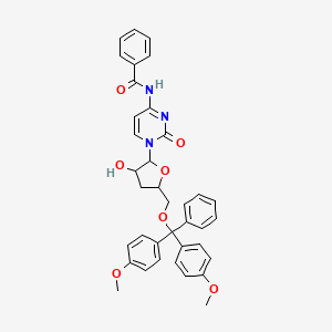 molecular formula C37H35N3O7 B14113848 N-[1-[5-[[bis(4-methoxyphenyl)-phenylmethoxy]methyl]-3-hydroxyoxolan-2-yl]-2-oxopyrimidin-4-yl]benzamide 