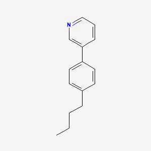 molecular formula C15H17N B14113853 3-(4-Butylphenyl)pyridine 