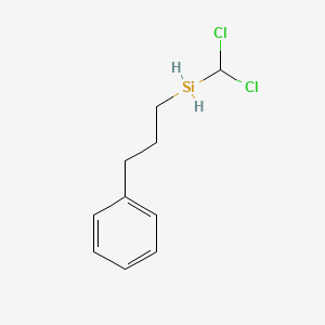 molecular formula C10H14Cl2Si B14113865 Dichloromethyl(3-phenylpropyl)silane 