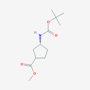 Methyl (3R)-3-((tert-butoxycarbonyl)amino)cyclopentane-1-carboxylate