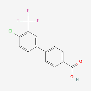 [1,1'-Biphenyl]-4-carboxylicacid, 4'-chloro-3'-(trifluoromethyl)-