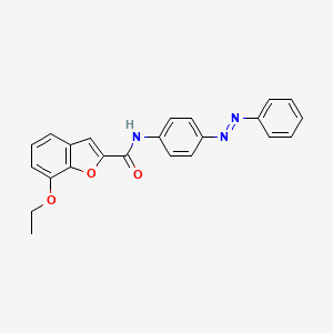 (E)-7-ethoxy-N-(4-(phenyldiazenyl)phenyl)benzofuran-2-carboxamide