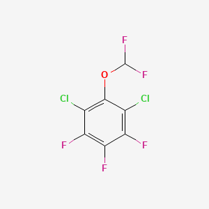 1,3-Dichloro-2-difluoromethoxy-4,5,6-trifluorobenzene