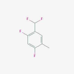 molecular formula C8H6F4 B1411402 2,4-Difluoro-5-methylbenzodifluoride CAS No. 1807099-57-5