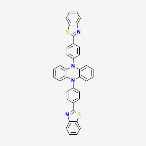 molecular formula C38H24N4S2 B14114025 5,10-Bis(4-(benzo[d]thiazol-2-yl)phenyl)-5,10-dihydrophenazine 